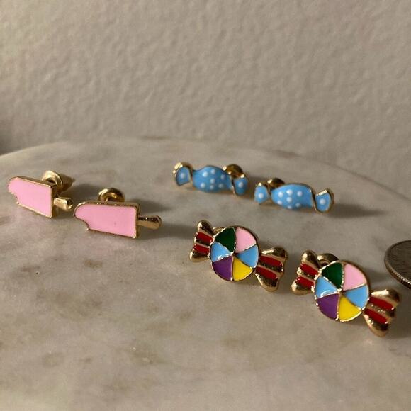 Stud Earrings stud candy, and popsicle - Picture 1 of 3